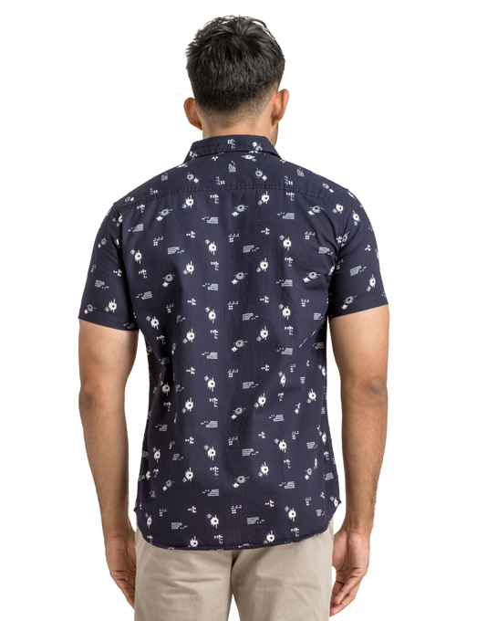 Men's Printed Short Sleeve Casual Shirt main image 0