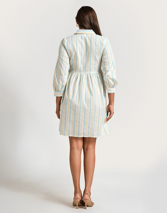 Andriana Women's Striped Dress - Formal Wear