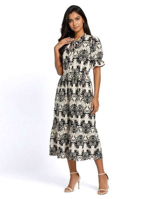 knee length dresses for ladies Sri Lankan Traditional Girls Dress for New Year – Pettah Street main image 0