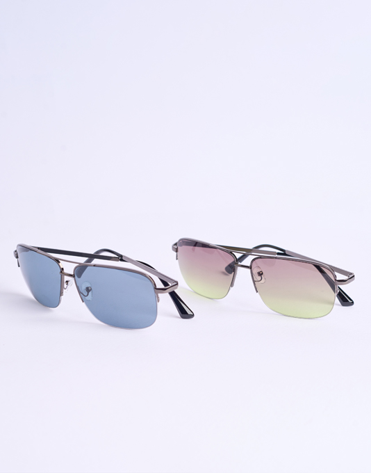 Half frame sunglasses best sale