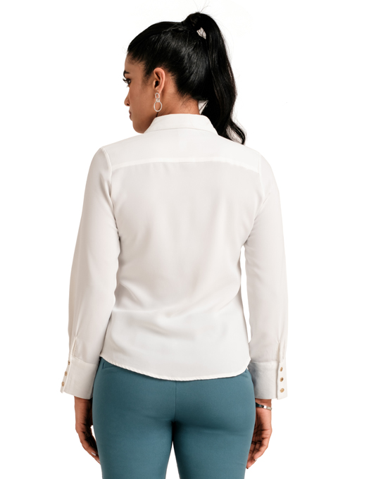 Grey Long Sleeve Plain Top