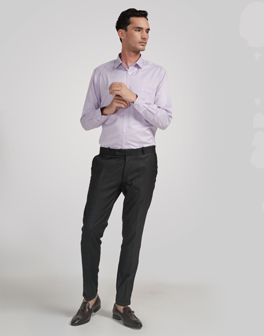 light purple dress shirt with grey pants Lavender Linen 2-Piece Mens Suit  Slim Fit Blazer & Pants for Summer Lavender / 44R