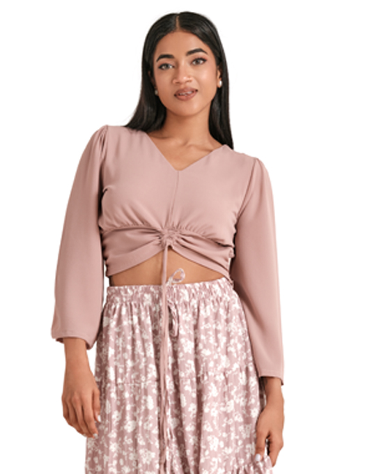 SOLAR L/S CROP TOP