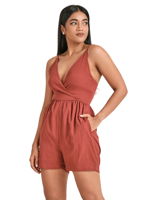 Solid Romper In Stock